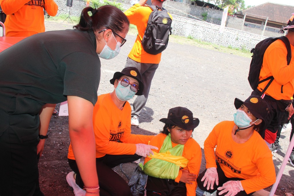 Masuk kedalam kawasan bencana, kecamatan Kubu mendapatkan pelatihan Sar