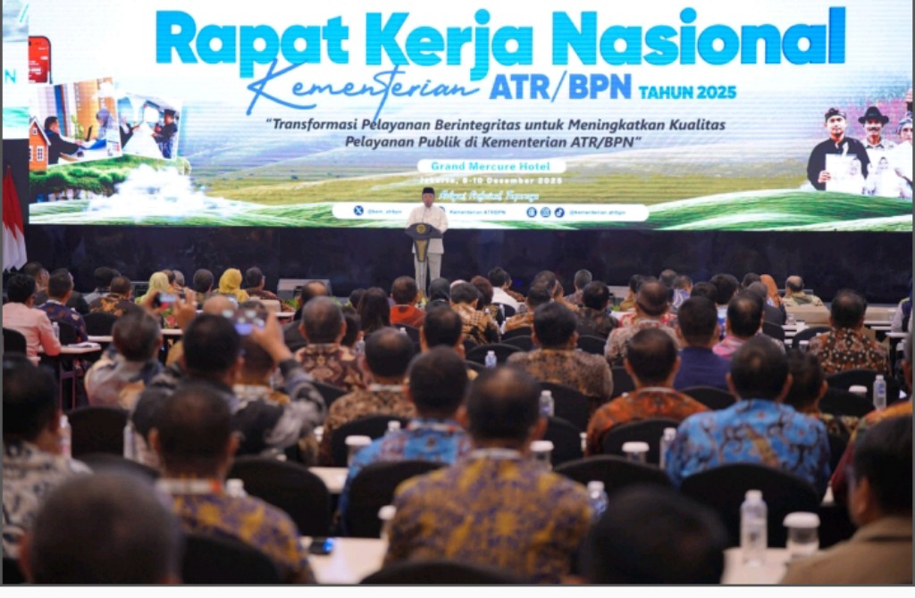 Buka Rakernas 2025, Menteri Nusron: Hasilkan Keputusan yang Optimal dan Berkualitas untuk Meningkatkan Pelayanan kepada Masyarakat


