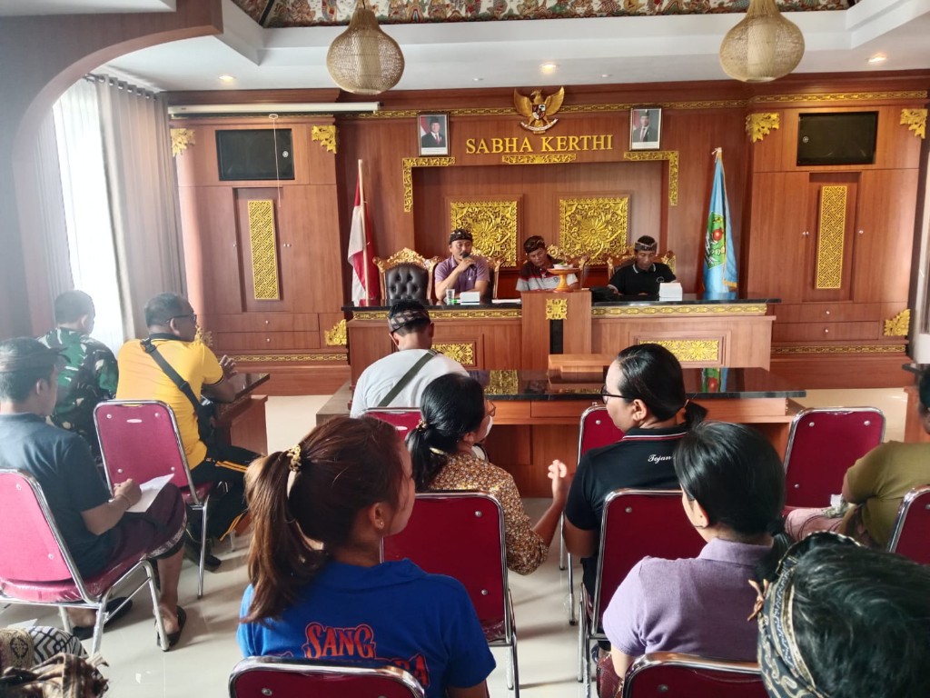 Songsong Upacara Bhumi Sudha, Babinsa Tojan Ikut Serta Rapat Persiapan