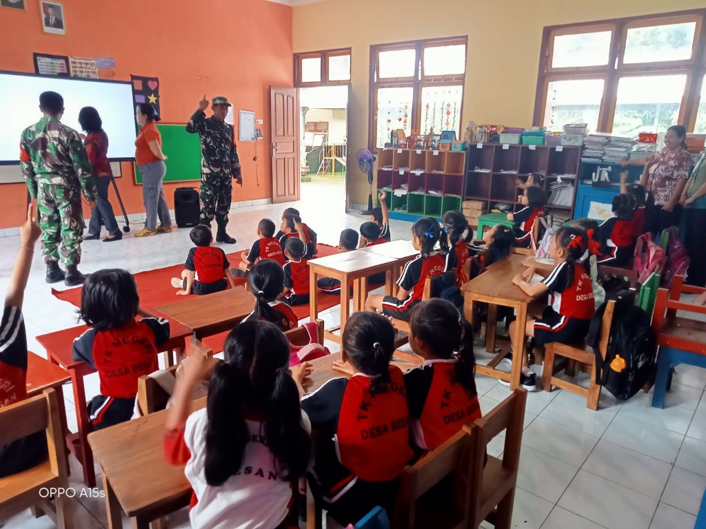 Koramil Dawan Gencarkan Pembelajaran Matematika Metode Gasing Di Sekolah