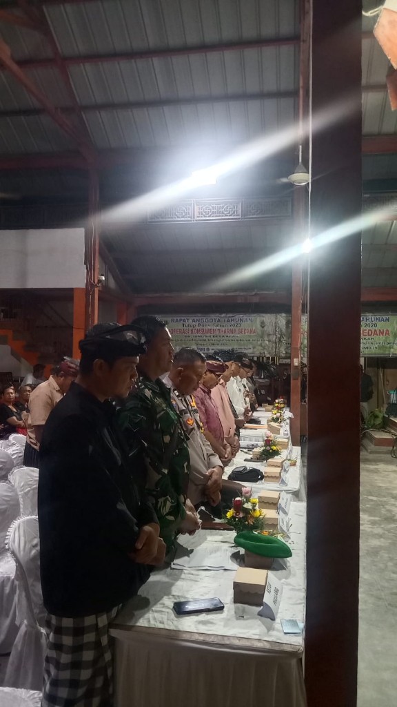 Babinsa Akah Hadir Dan Dampingi RAT Koperasi Konsumen Dharma Sedana Ke 11
