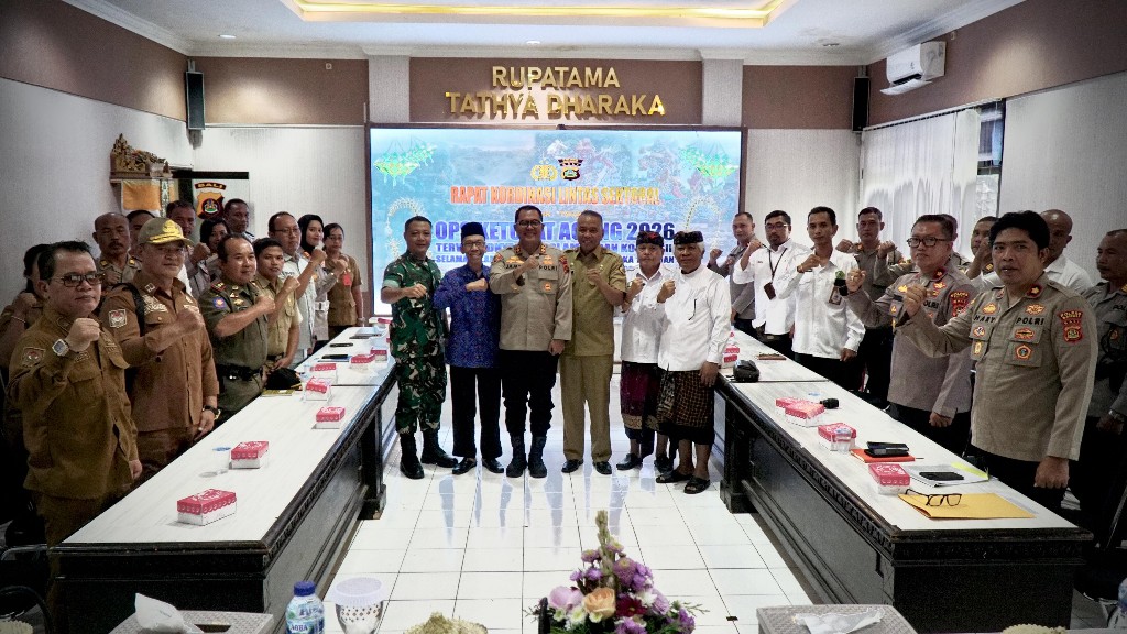 Polres Bangli Gelar Rakor Lintas Sektoral Operasi Ketupat Agung 2026: Sinergi Amankan Nyepi dan Idulfitri