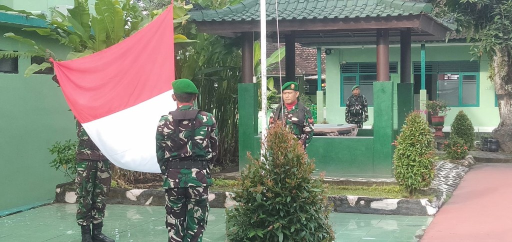 Kodim Klungkung Gelar Upacara Bendera Hari Senin