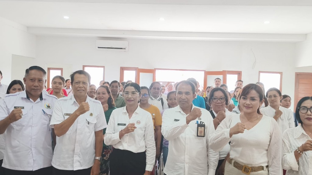 Babinsa Kamasan Monitoring Pembinaan Persiapan Lomba TP Posyandu Dan Telajakan Kabupaten Klungkung