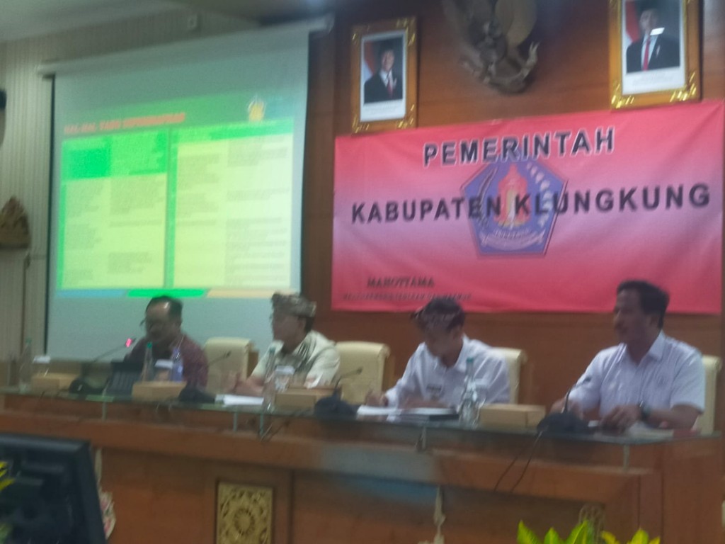 Pasiops Kodim Klungkung  Hadiri  Rapat Persiapan  Penyerahan Sertifikat Hak Kekayaan lntelektual Provinsi Bali