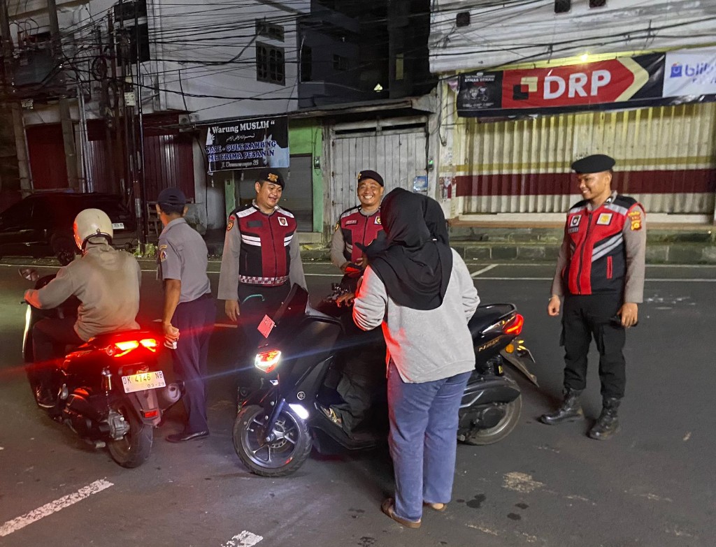 Sat Samapta Polres Klungkung Patroli Malam Cegah Kriminalitas