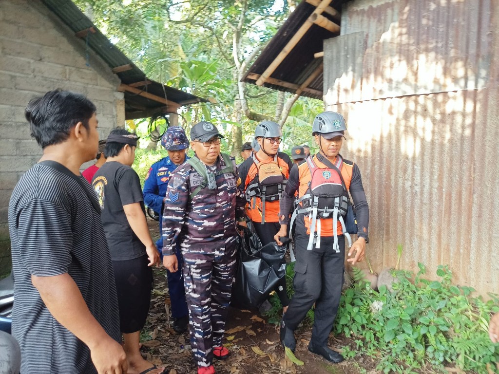 Korban terseret arus di tukad yeh aye ditemukan meninggal dunia 