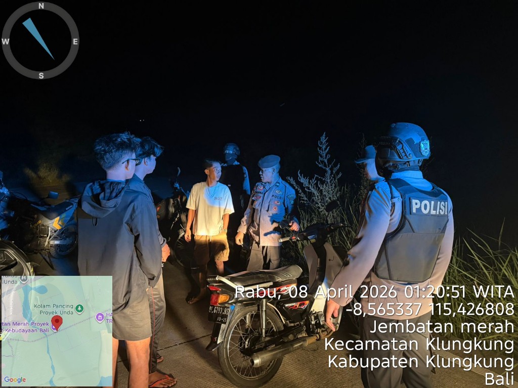 Polres Klungkung Tindak Lanjuti Laporan Balap Liar, Remaja Dibubarkan