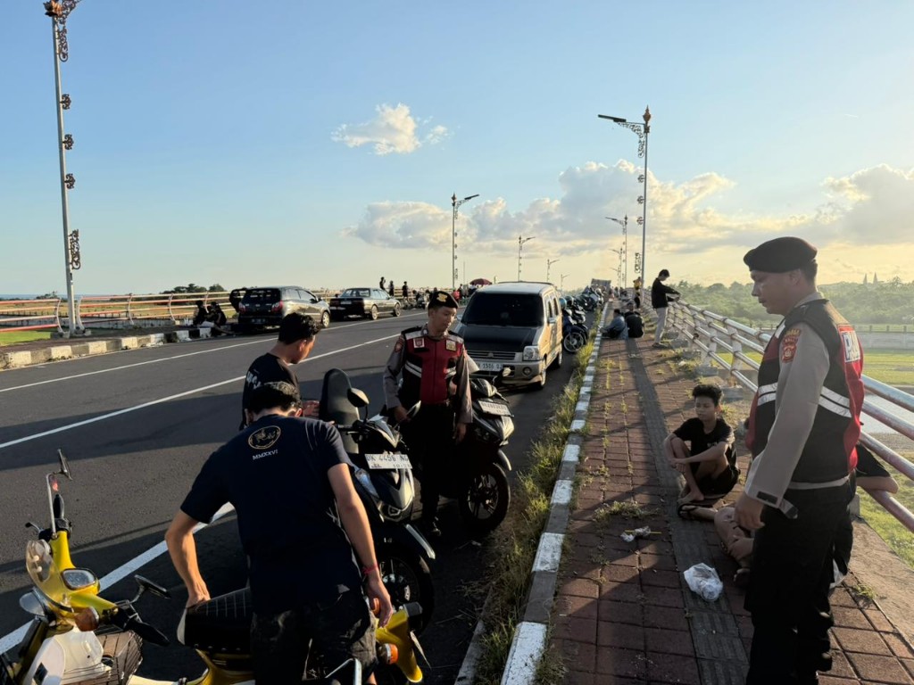 Cegah Balap Liar, Samapta Polres Klungkung Gencarkan Patroli Dialogis di Kawasan PKB.