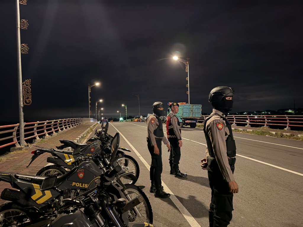 Raimas Polres Klungkung Rutin Pantau Jembatan Merah, Cegah Balap Liar.
