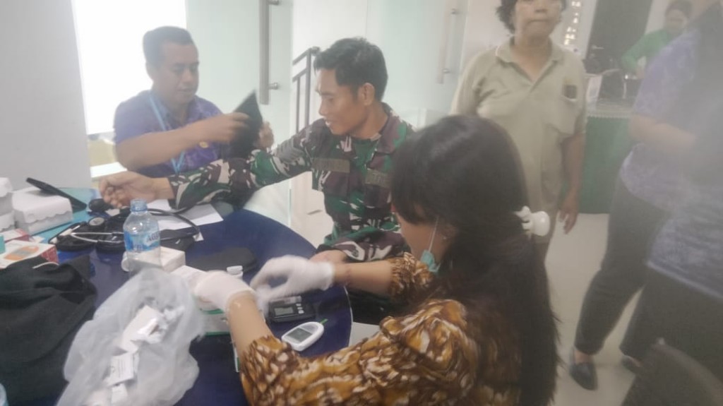 Kodim Klungkung Gelar Posbindu Tingkatkan Derajat Kesehatan Personel