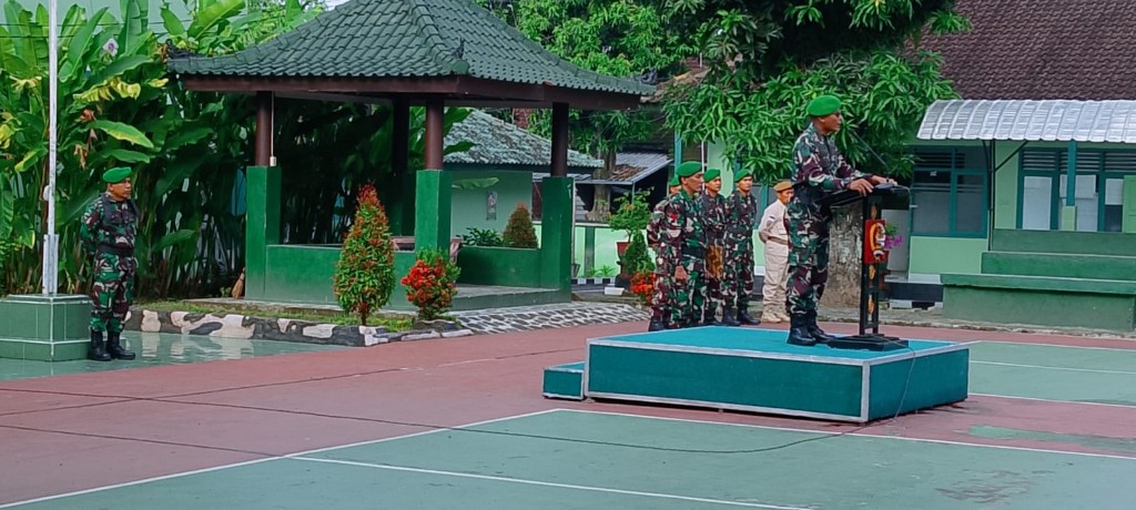 Jadi Irup, Letkol Sidik Pramono Serukan Jauhi Pelanggaran Dengan Pegang Teguh Sapta Marga, Sumpah Prajurit Dan 8 Wajib TNI 