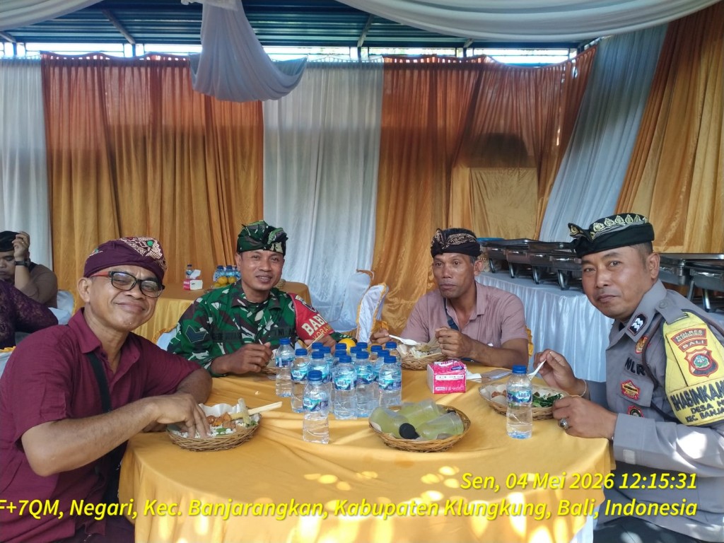 Di Balik Suksesnya Resepsi Pernikahan Warga, Ada Babinsa Dan Bhabinkamtibmas Sigap Gelar Pengamanan