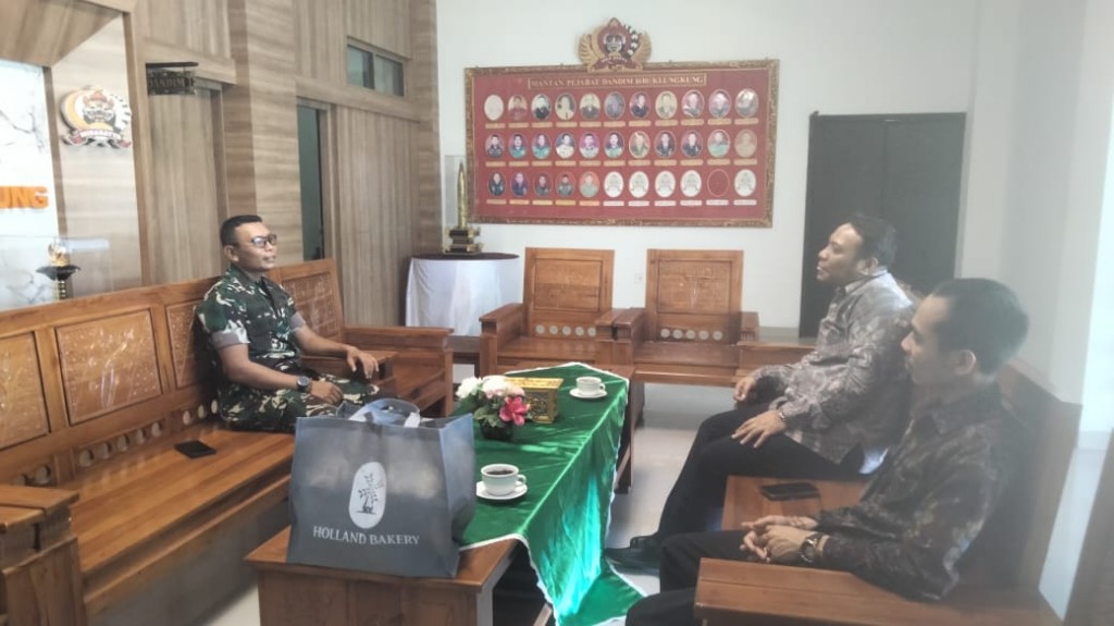 Audensi Ke Kodim Klungkung, Kepala Bank BRI Cabang Klungkung Di Sambut Hangat Dandim