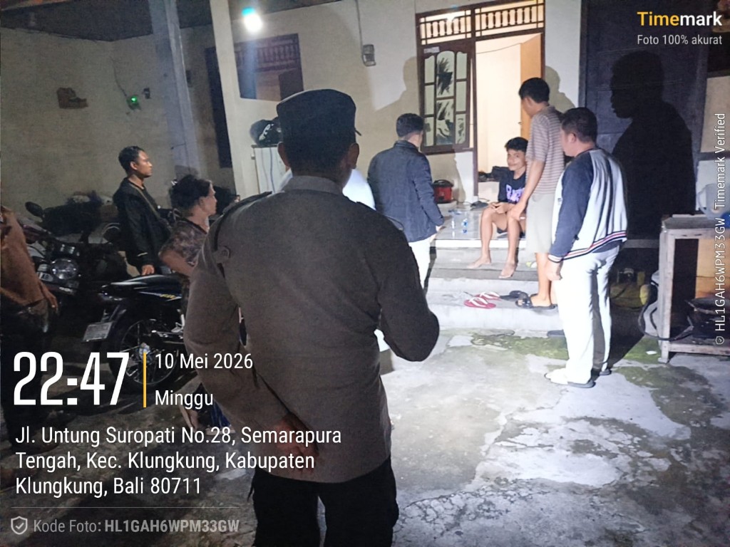 Respons Cepat Layanan Polri 110, Polres Klungkung Amankan Keributan di Semarapura Klod.