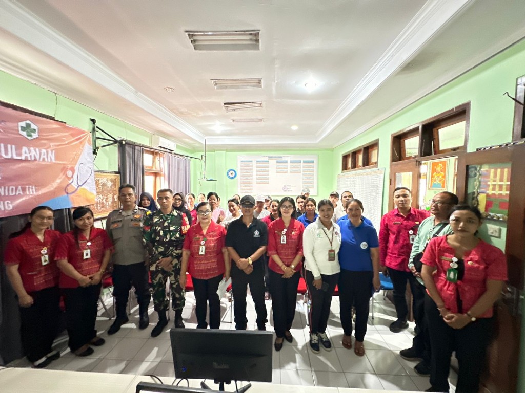 Lokakarya Mini Lintas Sektor Triwulan I  Di  UPTD Puskesmas Nusa Penida III, Babinsa Klumpu Ajak Seluruh Stakeholder Bersinergi Sukseskan Program Kesehatan