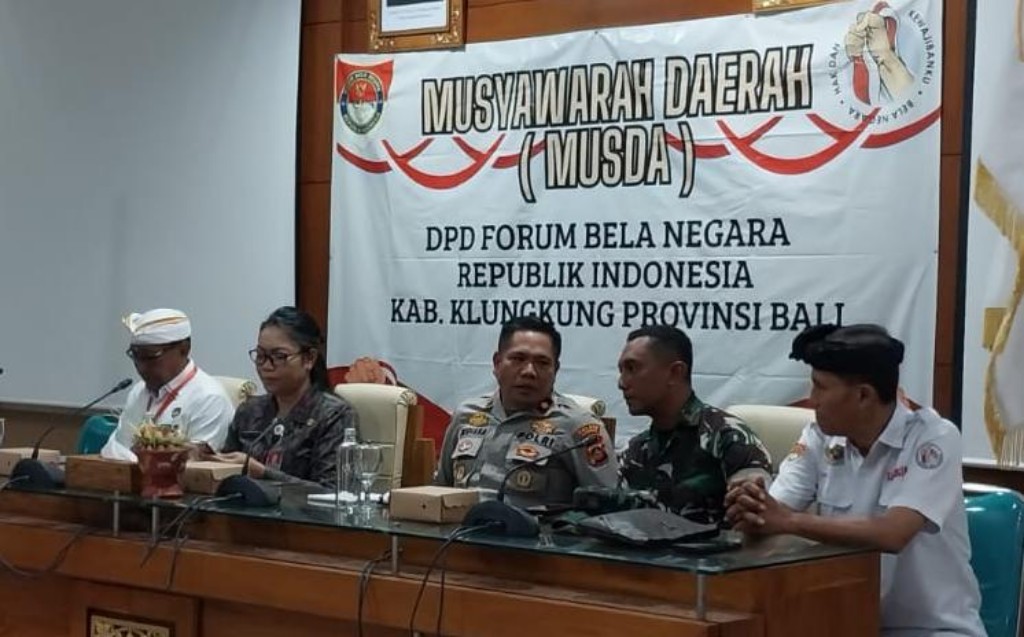 Hadiri Musda DPD FBN RI Kabupaten Klungkung, Kapten putu Agus Harap Tumbuhkan Semangat Bela Negara dan Penguatan Karakter Kebangsaan 