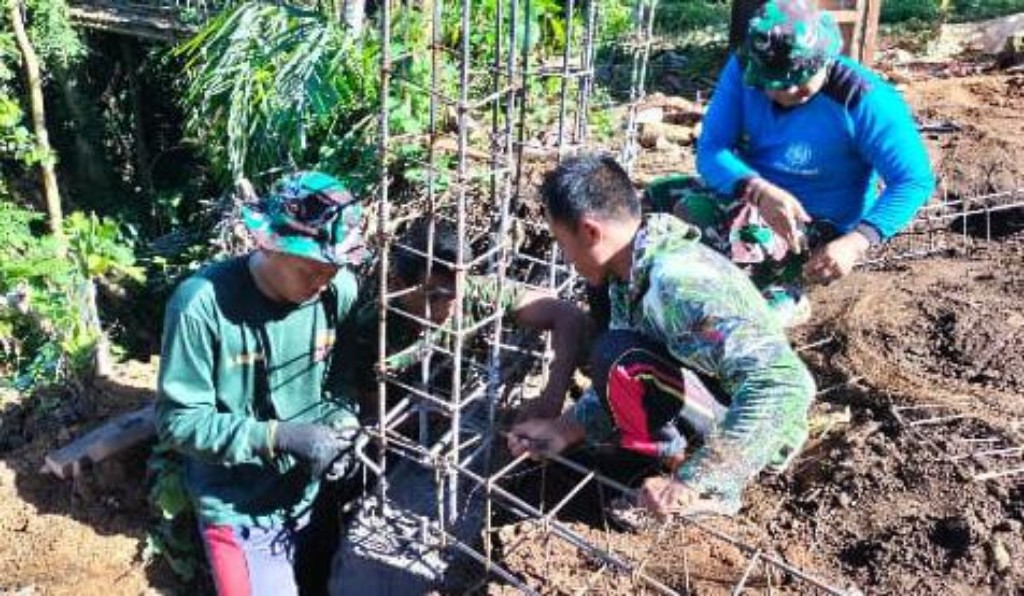 Pantang Mundur Di Hari Libur, Kodim Klungkung Genjot Pembangunan...