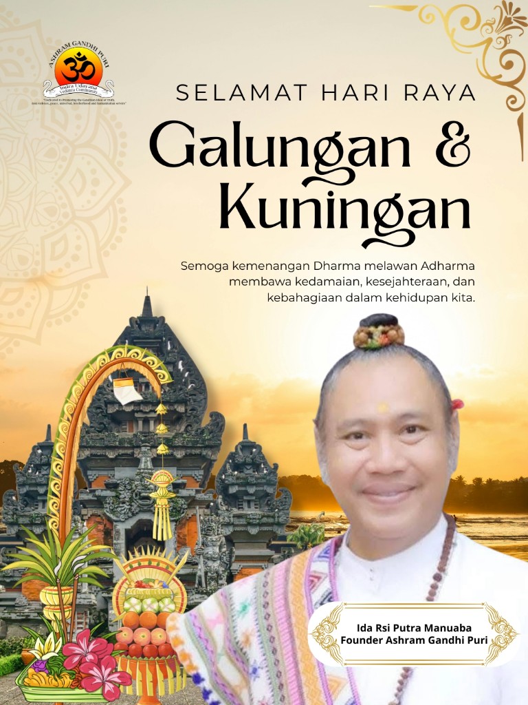 Ide Rsi Putra manuaba mengucap selamat hari raya Galungan dan kuningan