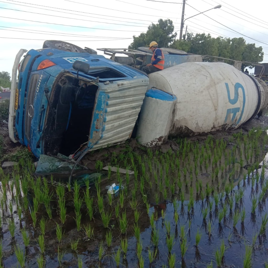 Bawa Campuran semen, Molen terbalik di Tojan