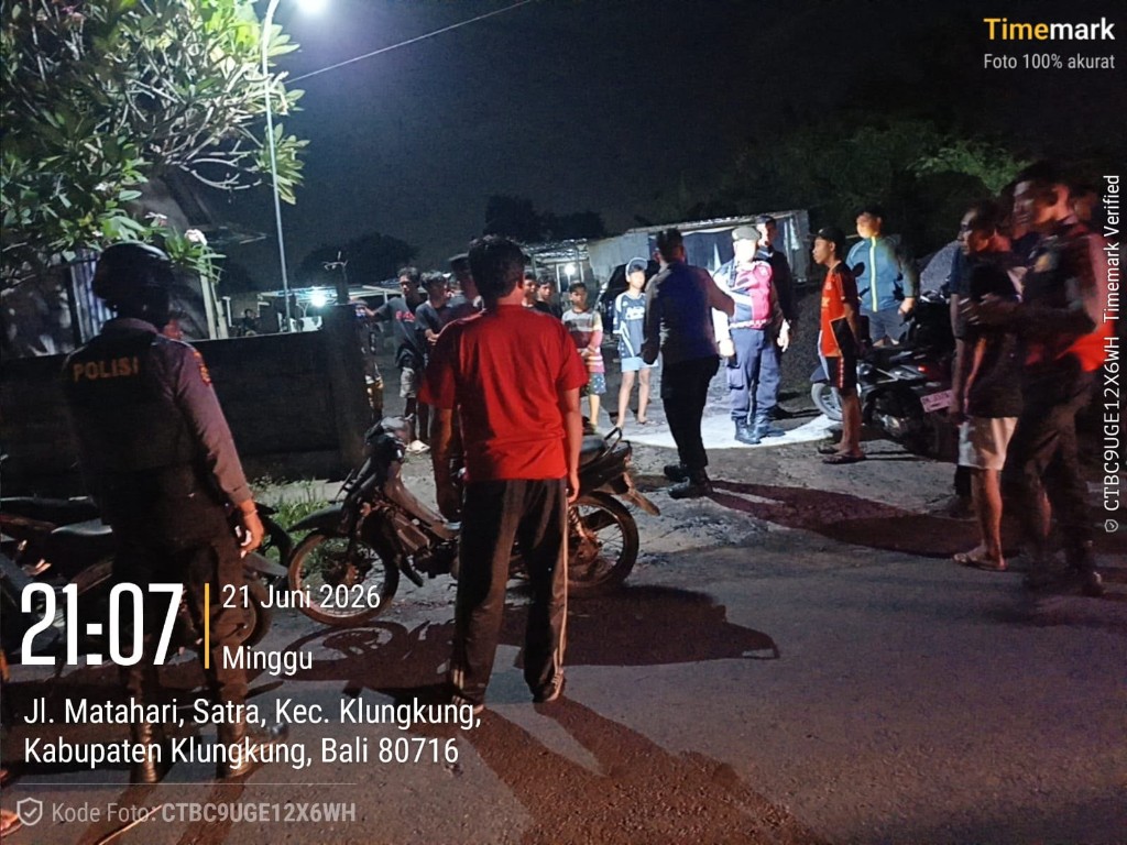 Respons Cepat Laporan Call Center 110, Polres Klungkung Tindak Aksi Balap Liar Sepeda di Jalan Matahari
