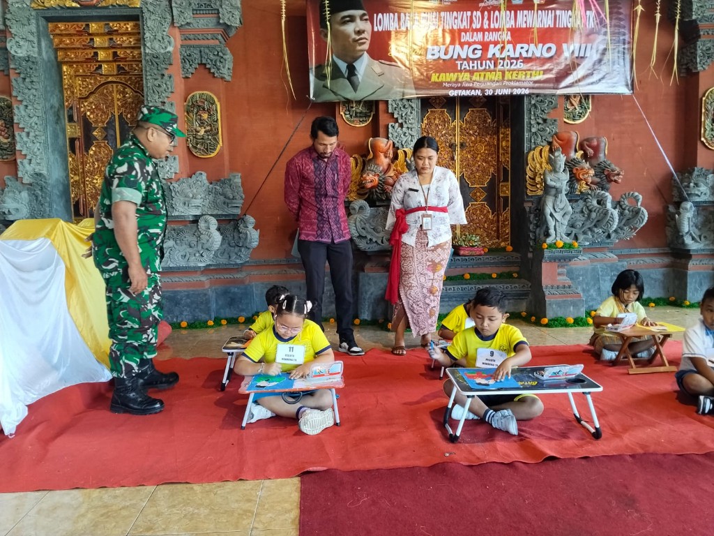 
Hadiri Lomba Peringati Bulan Bung Karno, Babinsa Getakan  Tegaskan Upaya Perkuat  Nasionalisme dan Penghormatan Kepada Sang Proklamator