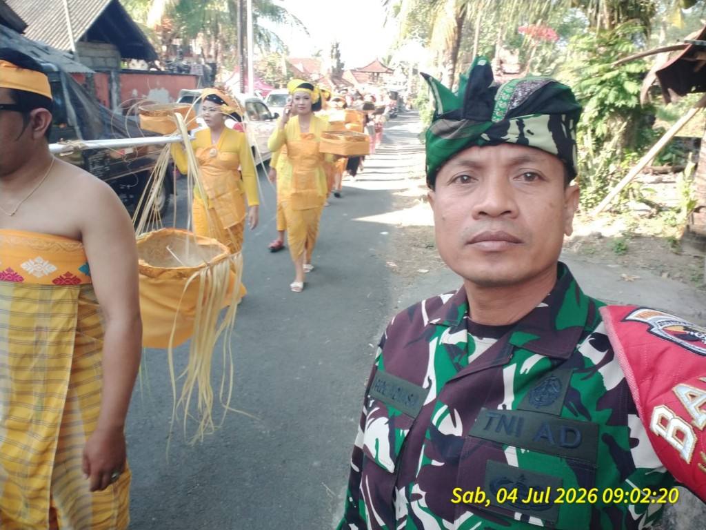 Upacara Nyenuk, Babinsa Bakas Tegaskan Harmoni Alam dan Manusia Dalam Balutan Tradisi dan Ritual Suci