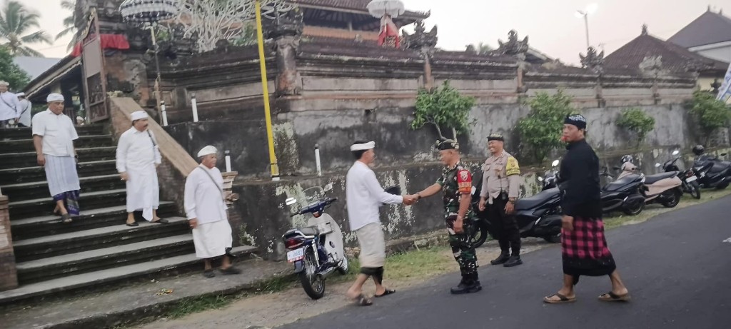 Piodalan Di Pura Desa Bakas Aman dan Sukses, Serka Wayan Rata Sampaikan Apresiasi dan Terima Kasih Atas Peran Aktif Seluruh Pihak 