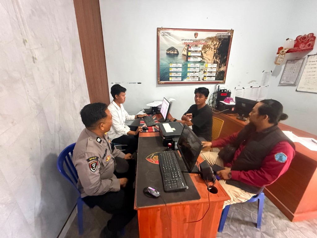 Polsek Nusa Penida respon cepat dan  Lidik pengaduan Dugaan...