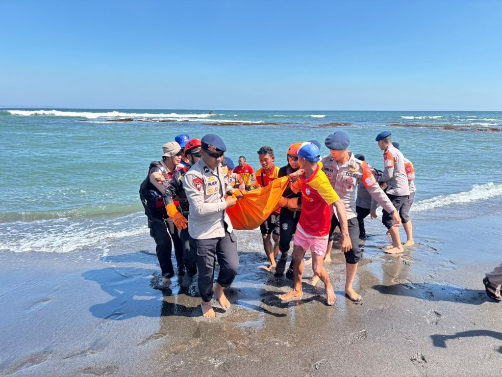 Korban Pantai Pererenan ditemukan dalam posisi terapung apung dan sudah meninggal dunia 