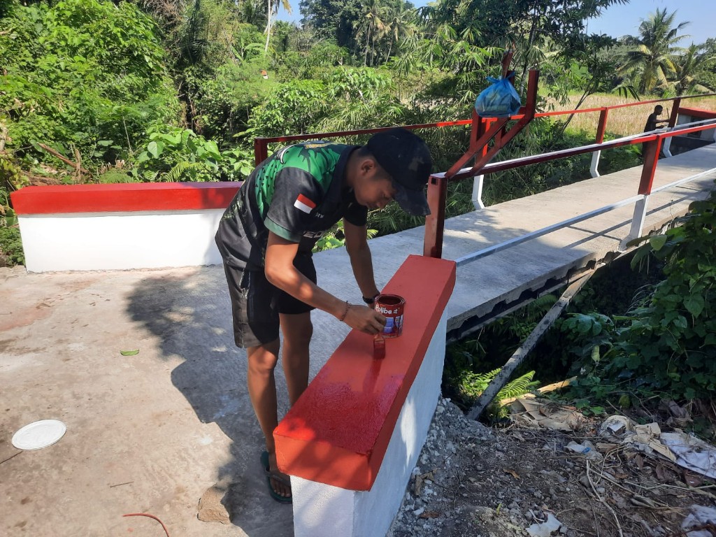 Mantap!! Kodim Klungkung  Tuntaskan Pembangunan Jembatan Garuda...