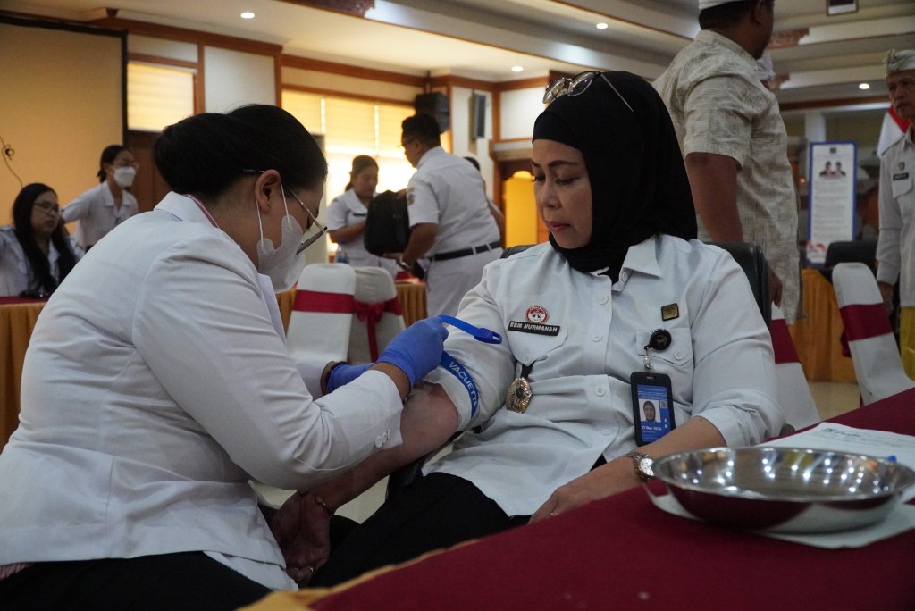 Sambut Hari Pengayoman ke-81, Kanwil Kemenkum Bali Gelar Pemeriksaan Kesehatan Gratis bagi Pegawai