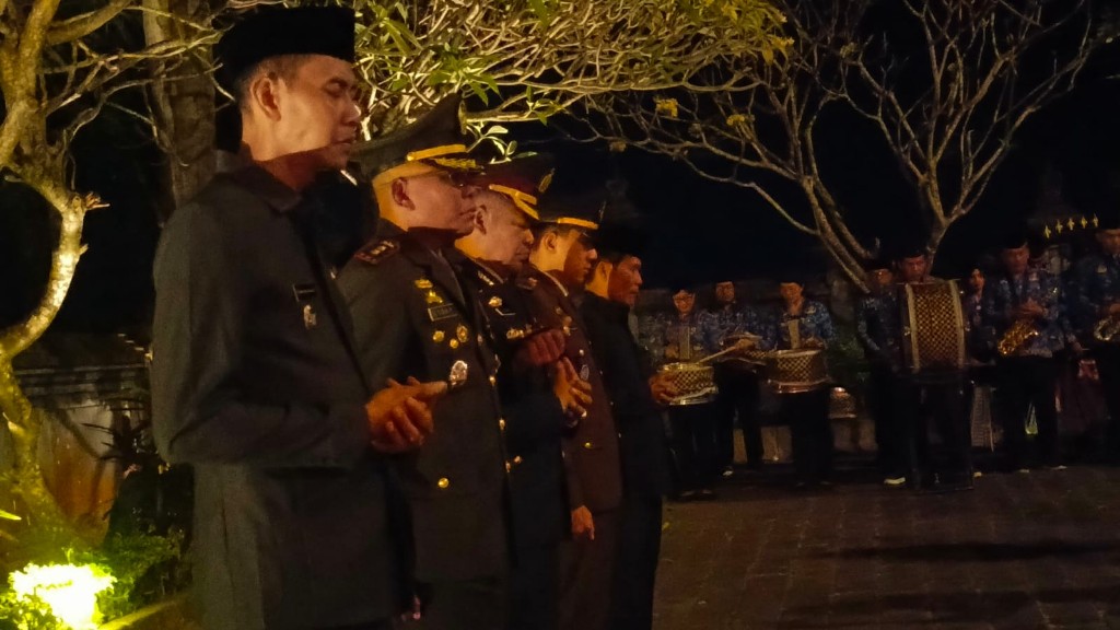 Tugu Pahlawan Semaraloka Jadi Saksi Renungan Suci dan Penghormatan, Dandim Klungkung Hadiri AKRS Peringati HUT RI Ke 81