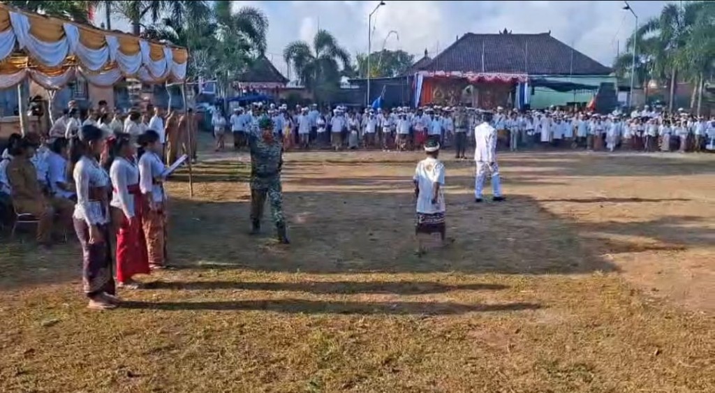 Babinsa Batumadeg Ajak Pupuk Persatuan dan Isi Kemerdekaan Dengan Karya Terbaik Di HUT Ke 81 RI