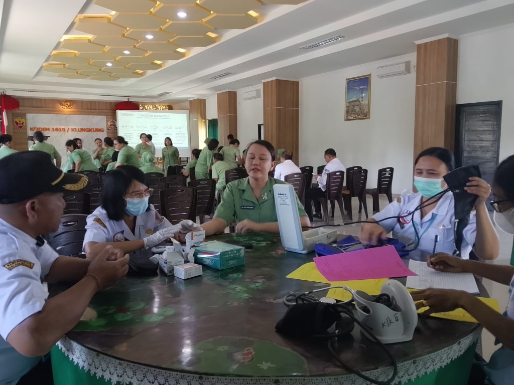 Gelar Posbindu, Letkol Sidik Pramono Tekankan Pentingnya Disiplin Pola Hidup Sehat