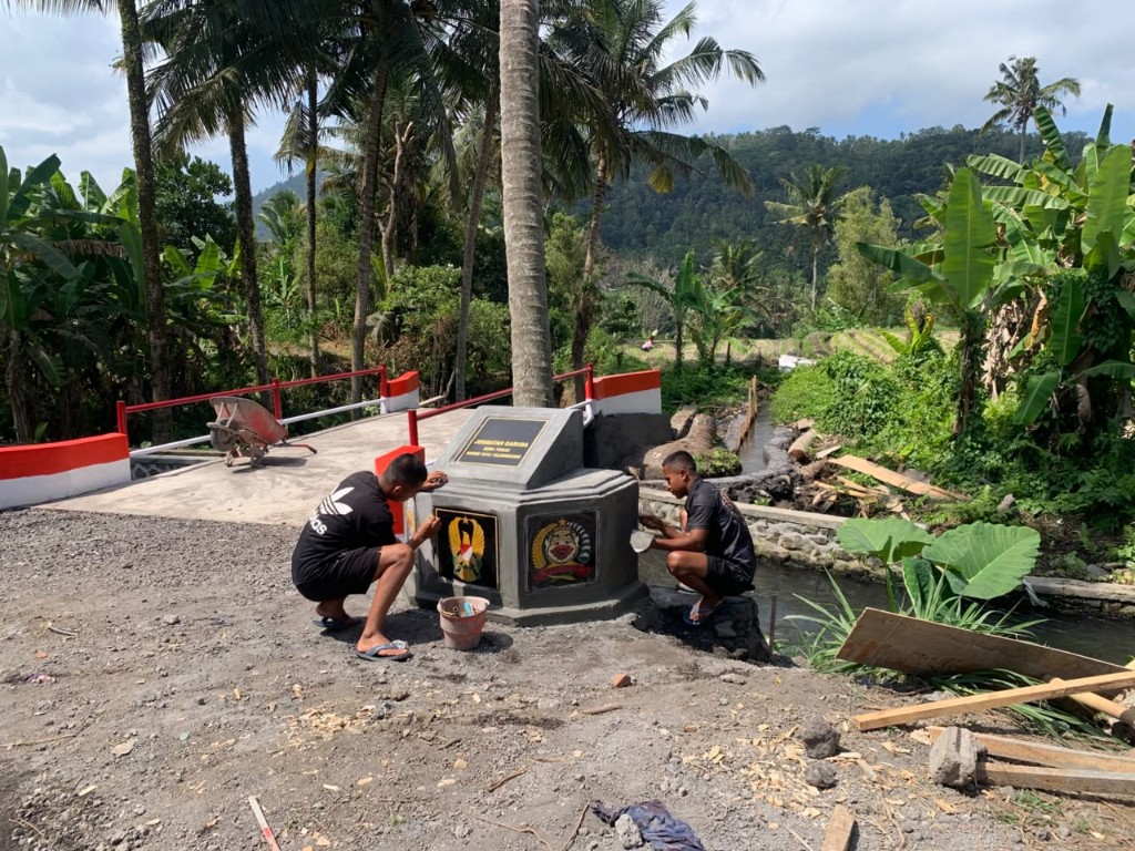 Tuntas 100 Persen, Jembatan Garuda Kodim Klungkung di Desa Tegak Siap Mudahkan Akses Warga Kuatkan Hanpangan


