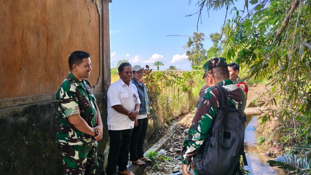 Kunjungi Desa Tihingan, Letkol Sidik Pramono Cek Lokasi dan Sasaran TMMD Ke 130