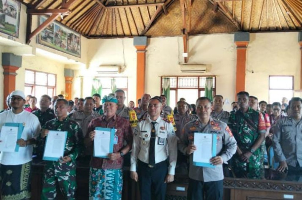 Dukung  Reintegrasi Sosial Warga Binaan AgAgarMandiri dan Produktif, Danramil Klungkung Ikut Serta Sosialisasi dan Pembentukan Pengurus Kelompok Layanan Binter
