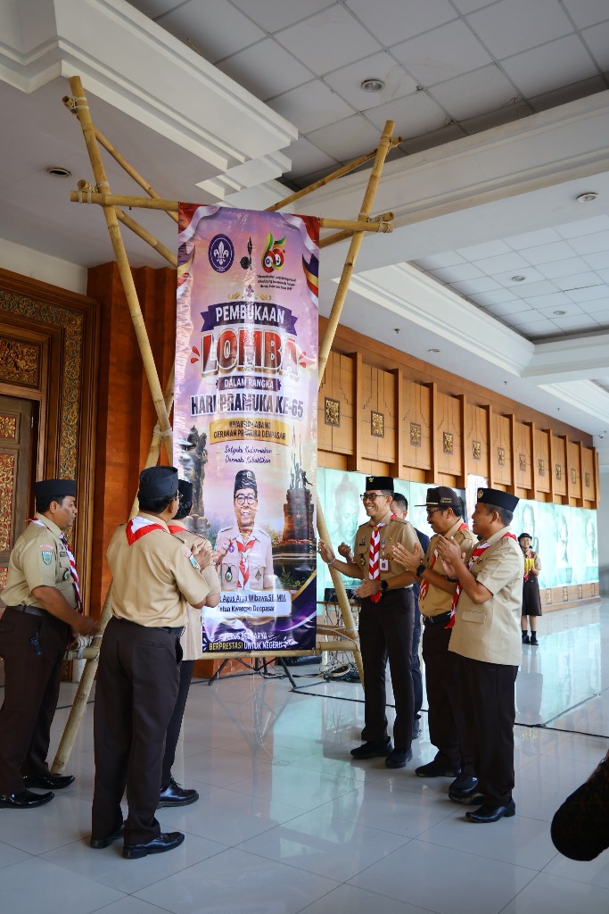 Ketua Kwarcab Pramuka Denpasar Kadek Agus Arya Wibawa Resmi Buka Lomba Keterampilan dan Budaya, Meriahkan Hari Pramuka ke-65