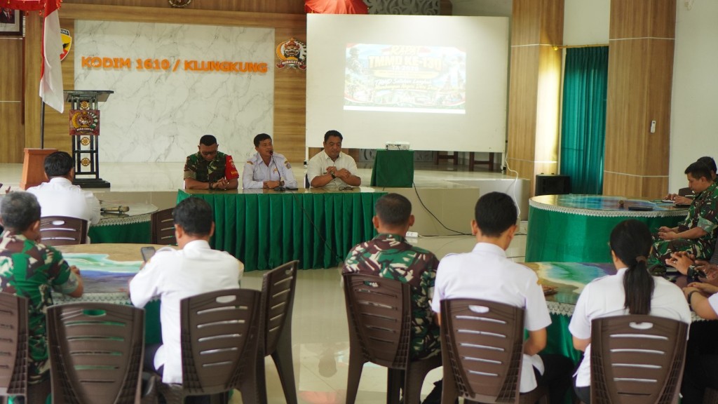 Rakor Kesiapan TMMD 130, Dandium Klungkung Tekankan Sinergi Kuat TNI, Pemkab dan Masyarakat Jadi Kunci Keberhasilan