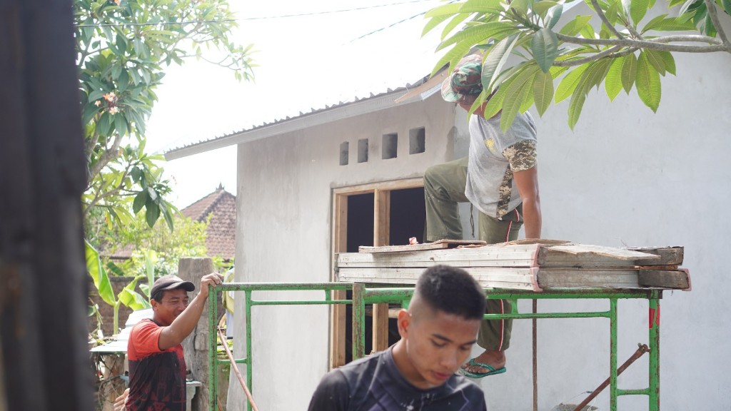 Satgas TMMD Kodim Klungkung Kebut Rehab RTLH, Target Selesai Tepat Waktu
