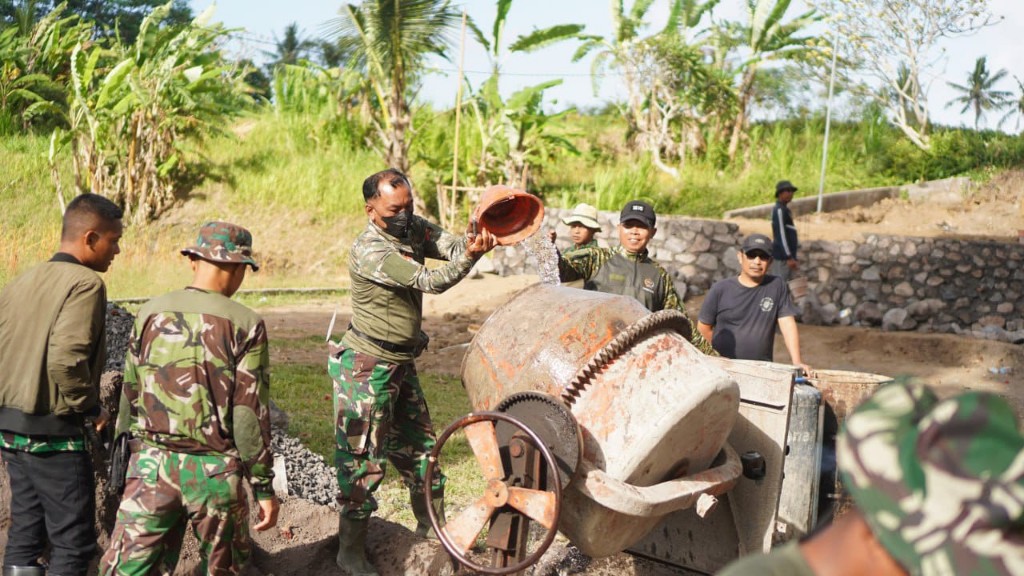 DPT TITIK I di Setra Banjar Sangging  Tuntas 100 Persen Di Hari Kesepuluh TMMD 130 Kodim Klungkung